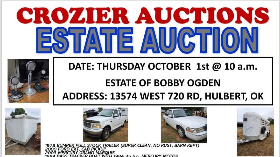 Bobby Ogden Estate Auction (Crozier Auctions)