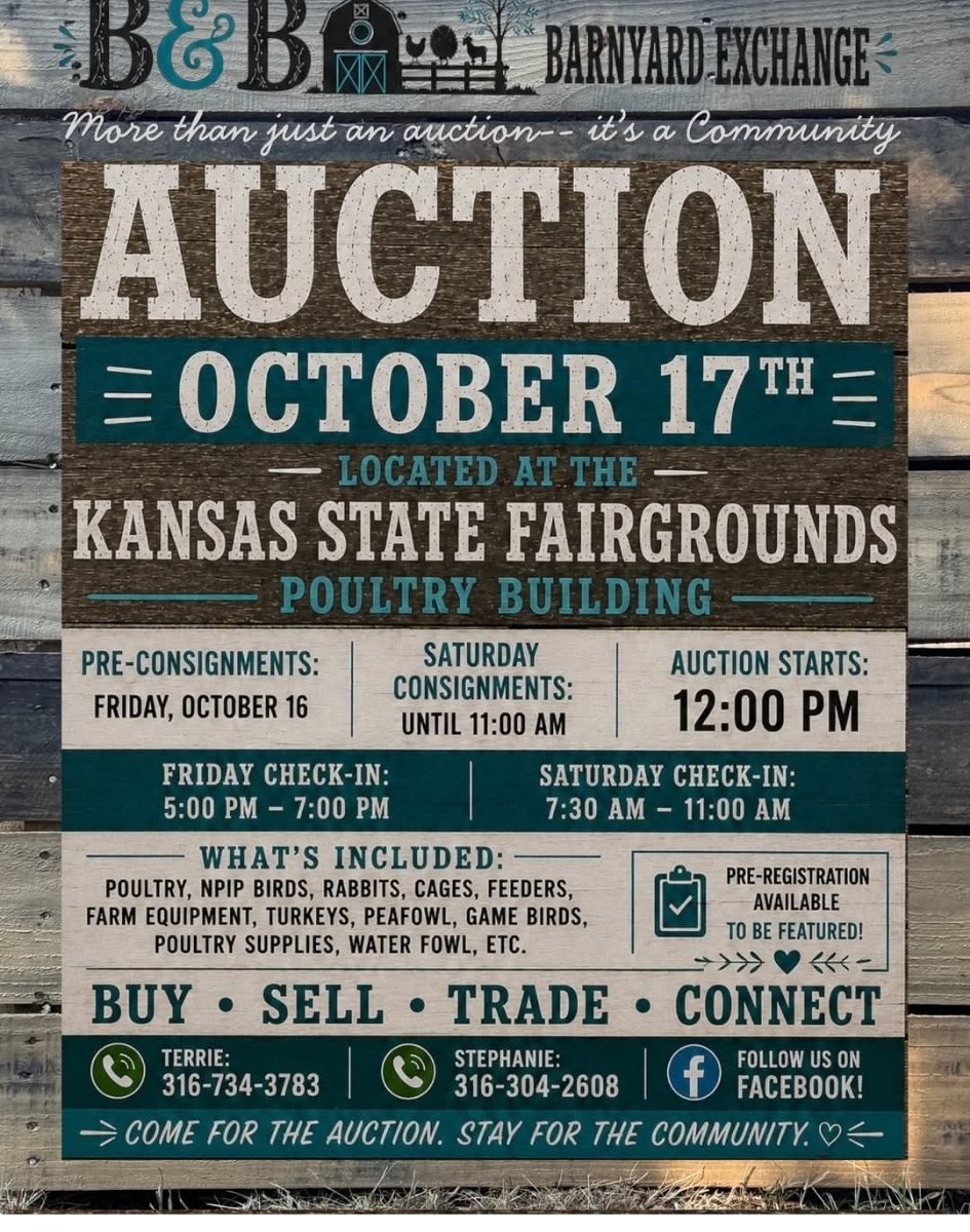 B & B Barnyard Exchange Poultry/Exotics