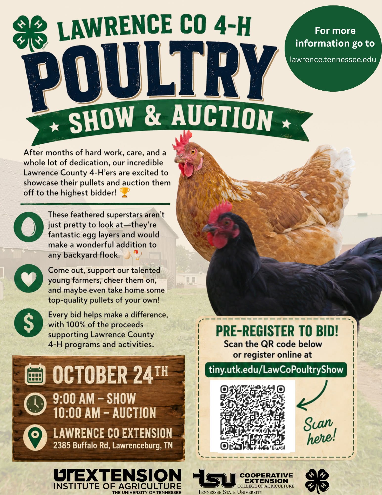 Lawrence County 4-H Poultry Show & Auction