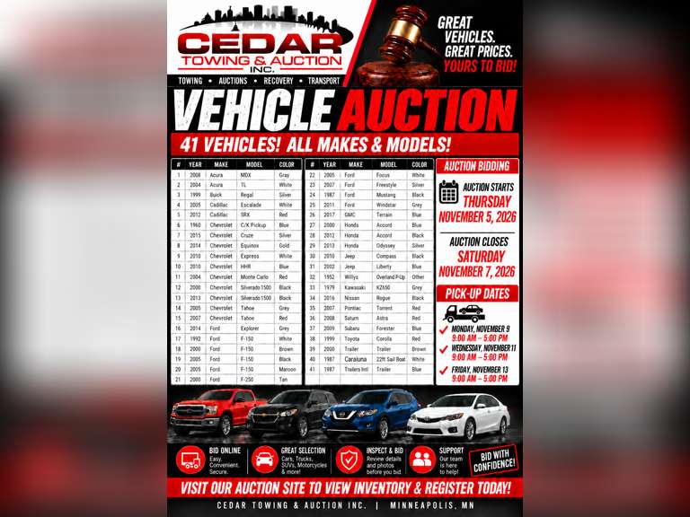 Cedar Towing & Auction