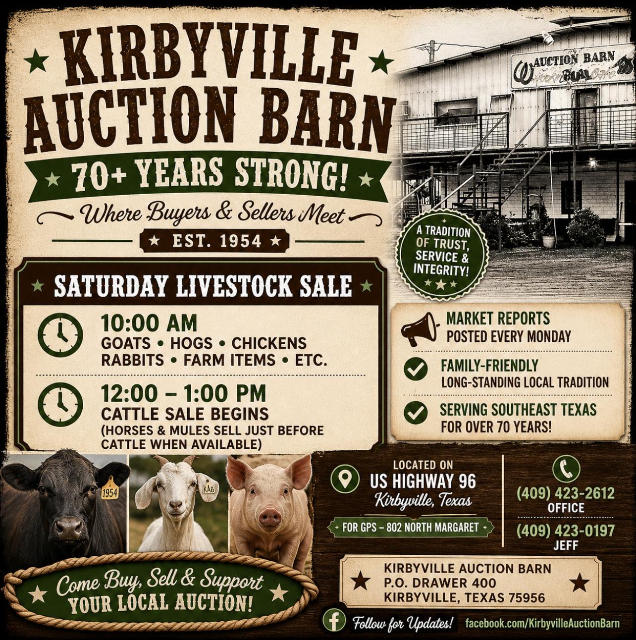 Kirbyville Auction Barn